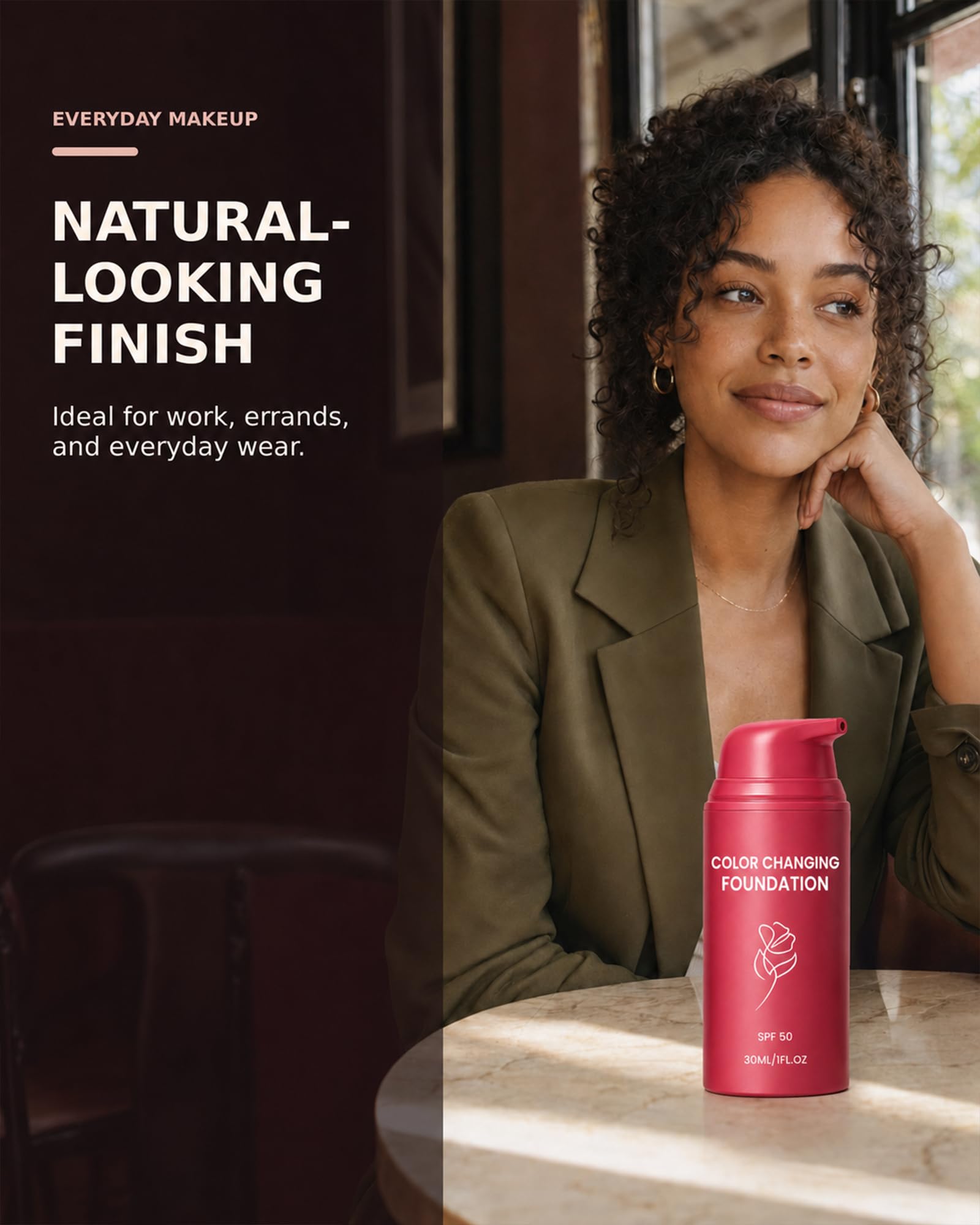 LiovBnik bottle held in hand to show 1.01 fl oz travel-friendly benefit