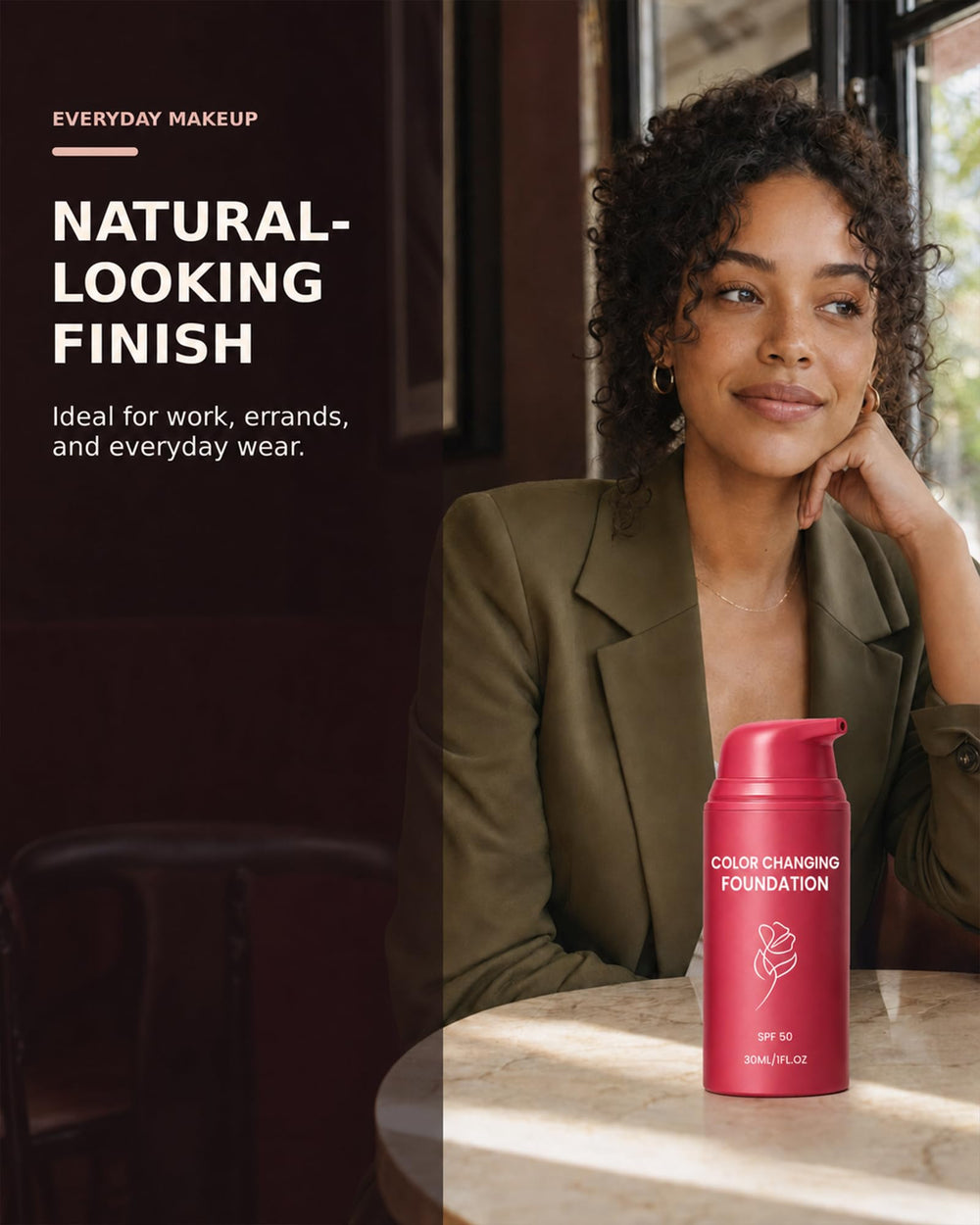 LiovBnik bottle held in hand to show 1.01 fl oz travel-friendly benefit