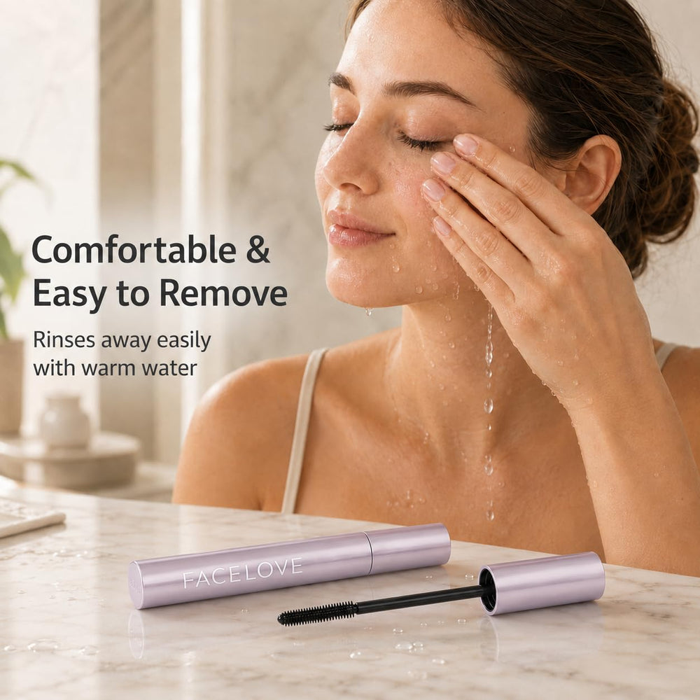 Lipifil wand detail tip for inner corners illustrating reach and control for short lashes