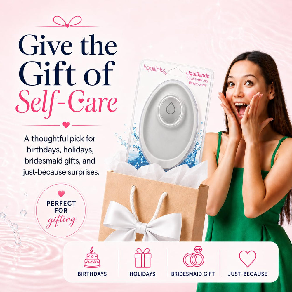Liquilinks two cuffs in gift-ready packaging for beauty or spa sets