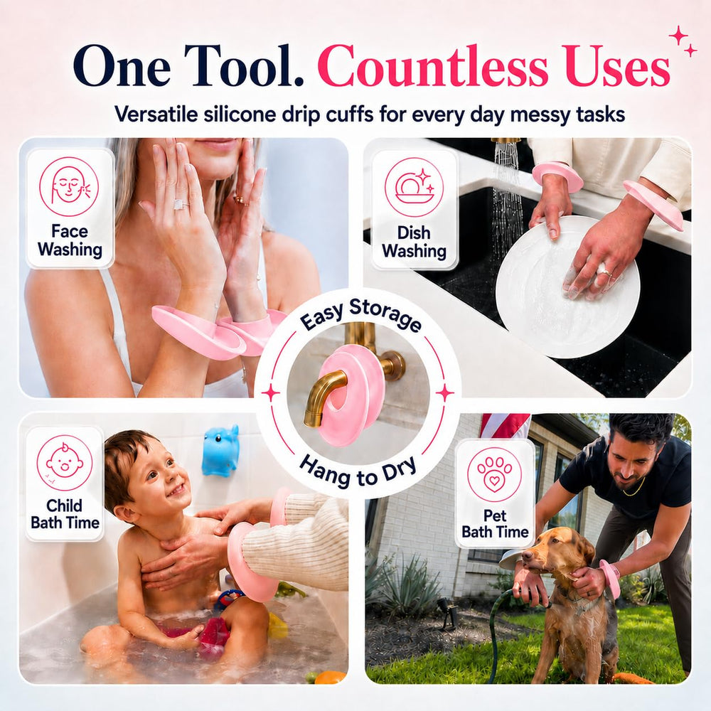 Liquilinks cuff packed in a toiletry bag for travel convenience