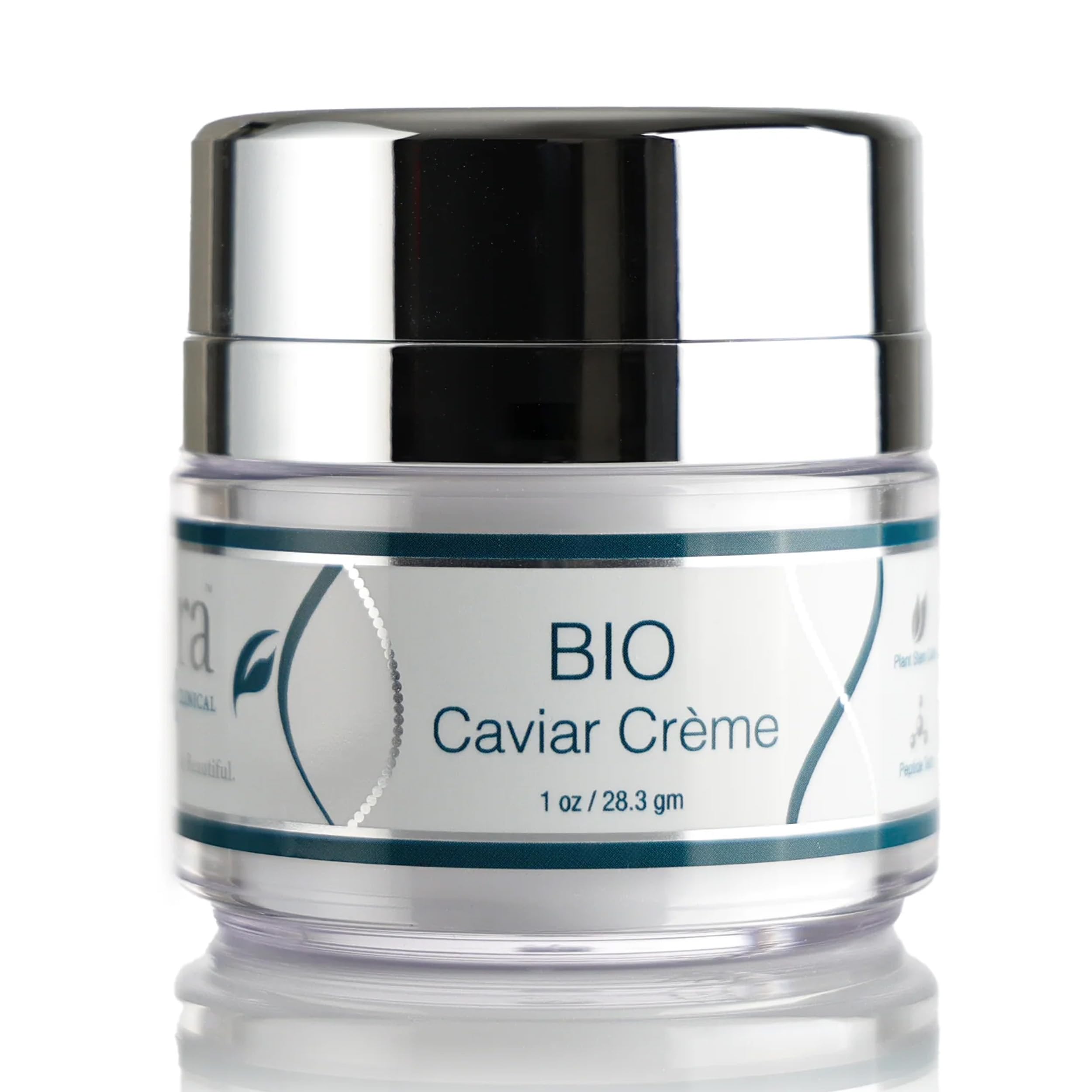 Lira Clinical front jar view showing elegant packaging and hydrating benefits