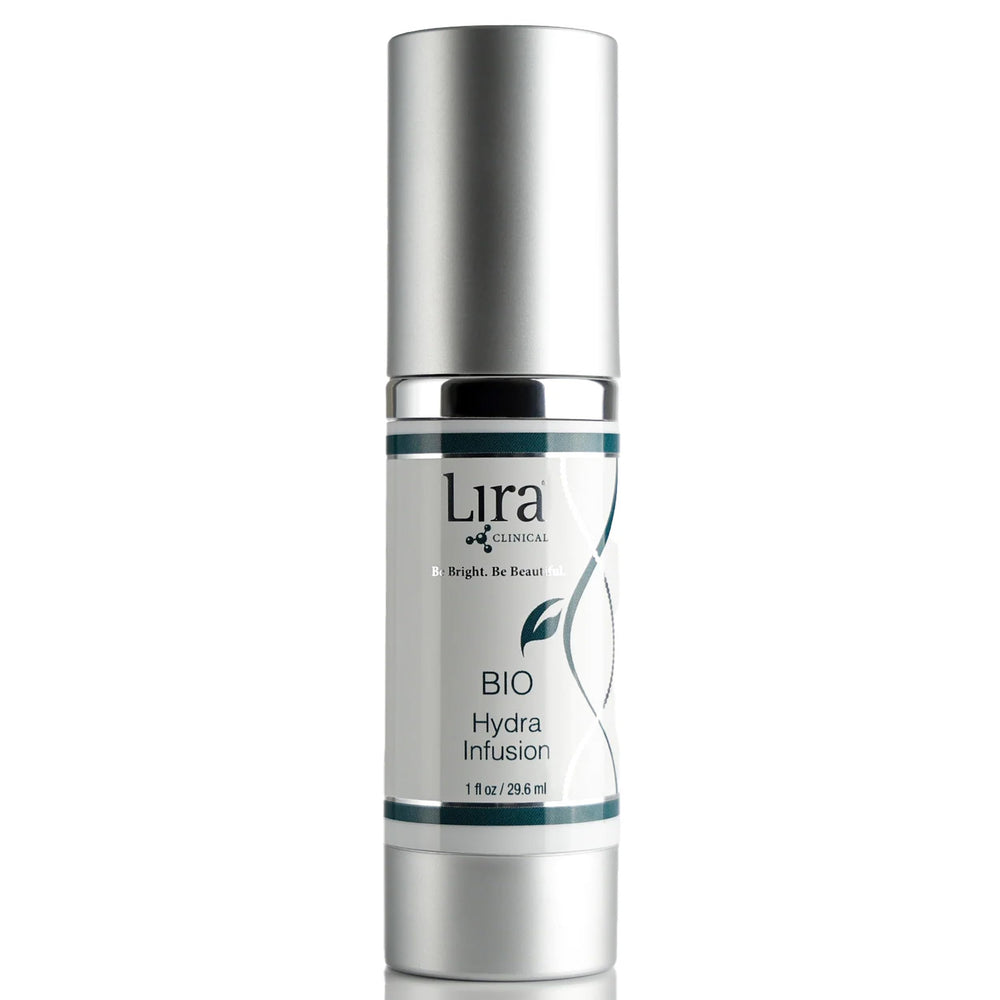 Lira Clinical front packaging showing travel 1oz serum and benefits