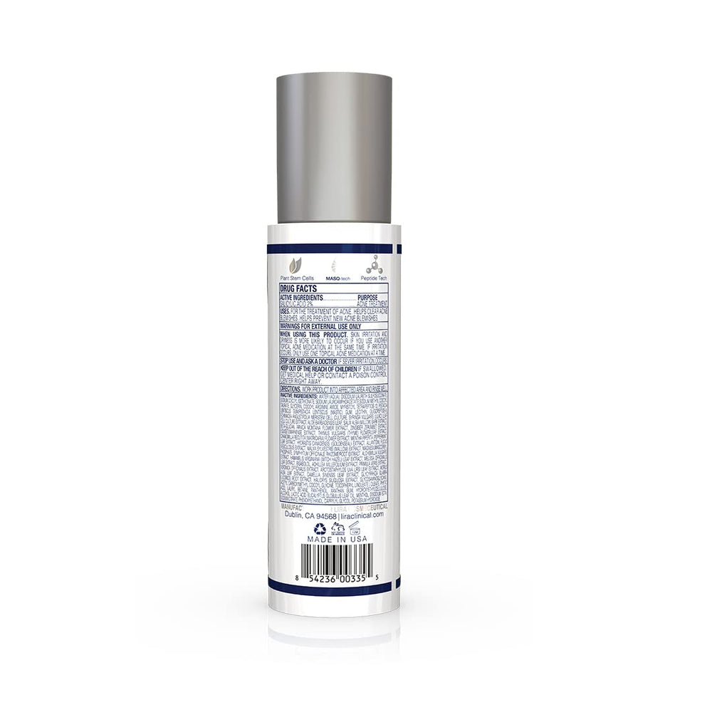 Lira Clinical gel texture close-up highlighting smooth cooling, gentle exfoliation