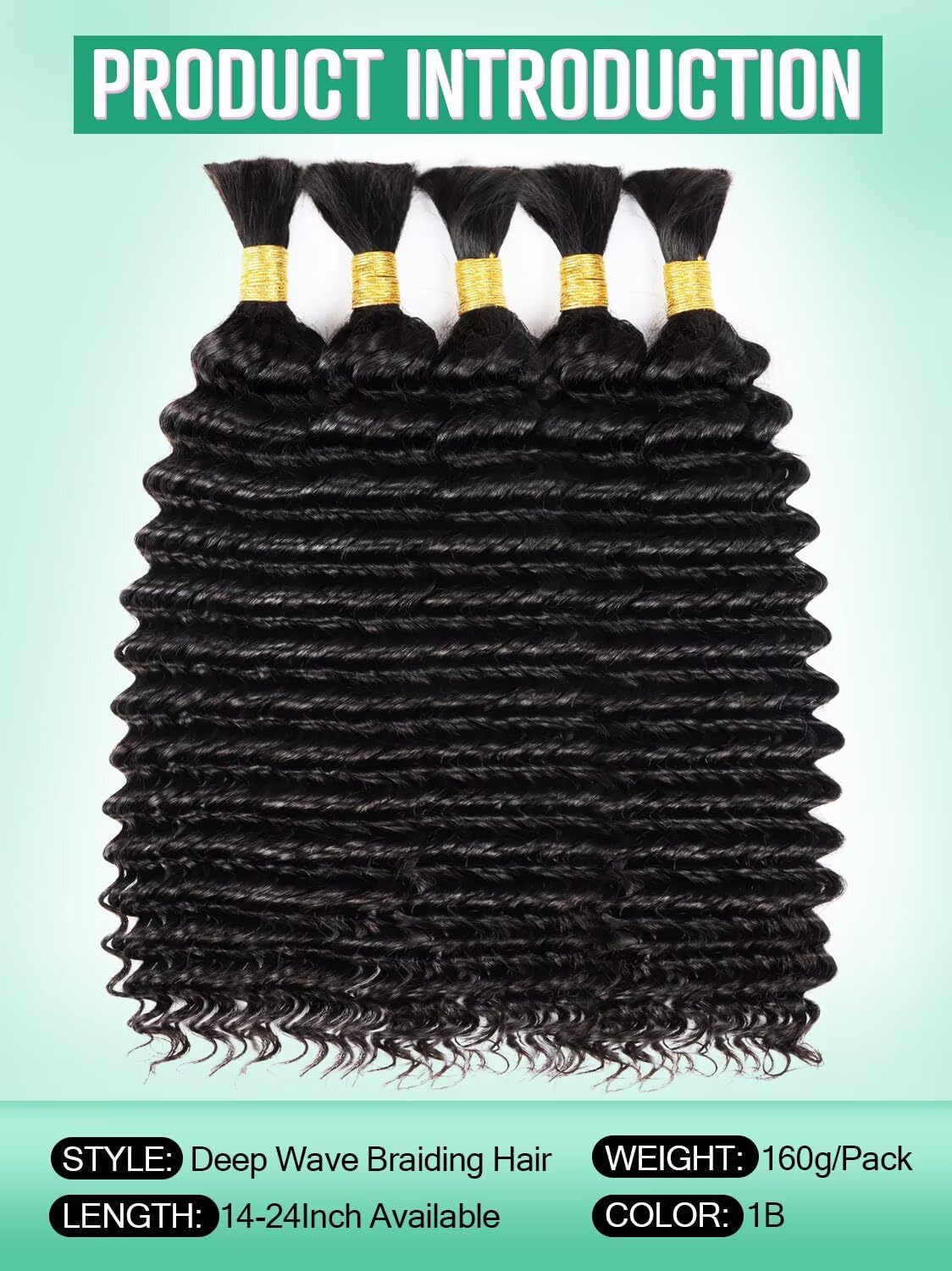 LIREN deep wave close-up texture highlighting natural-looking curls
