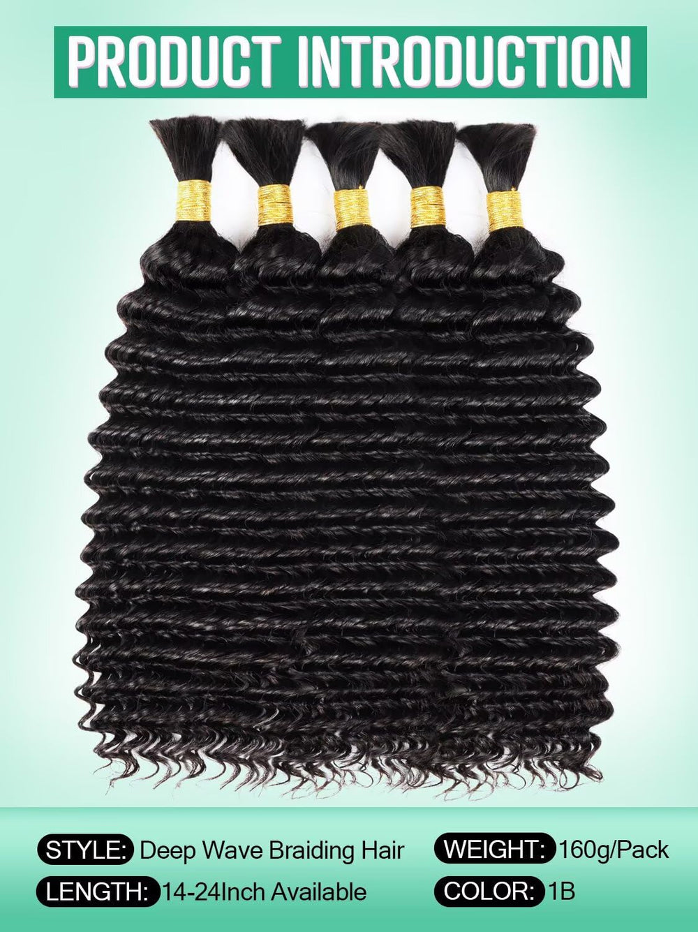 LIREN deep wave close-up texture highlighting natural-looking curls