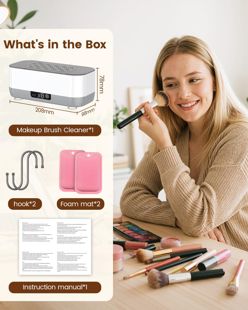 Lirynvex packed inside a toiletry bag for portable cleaning convenience