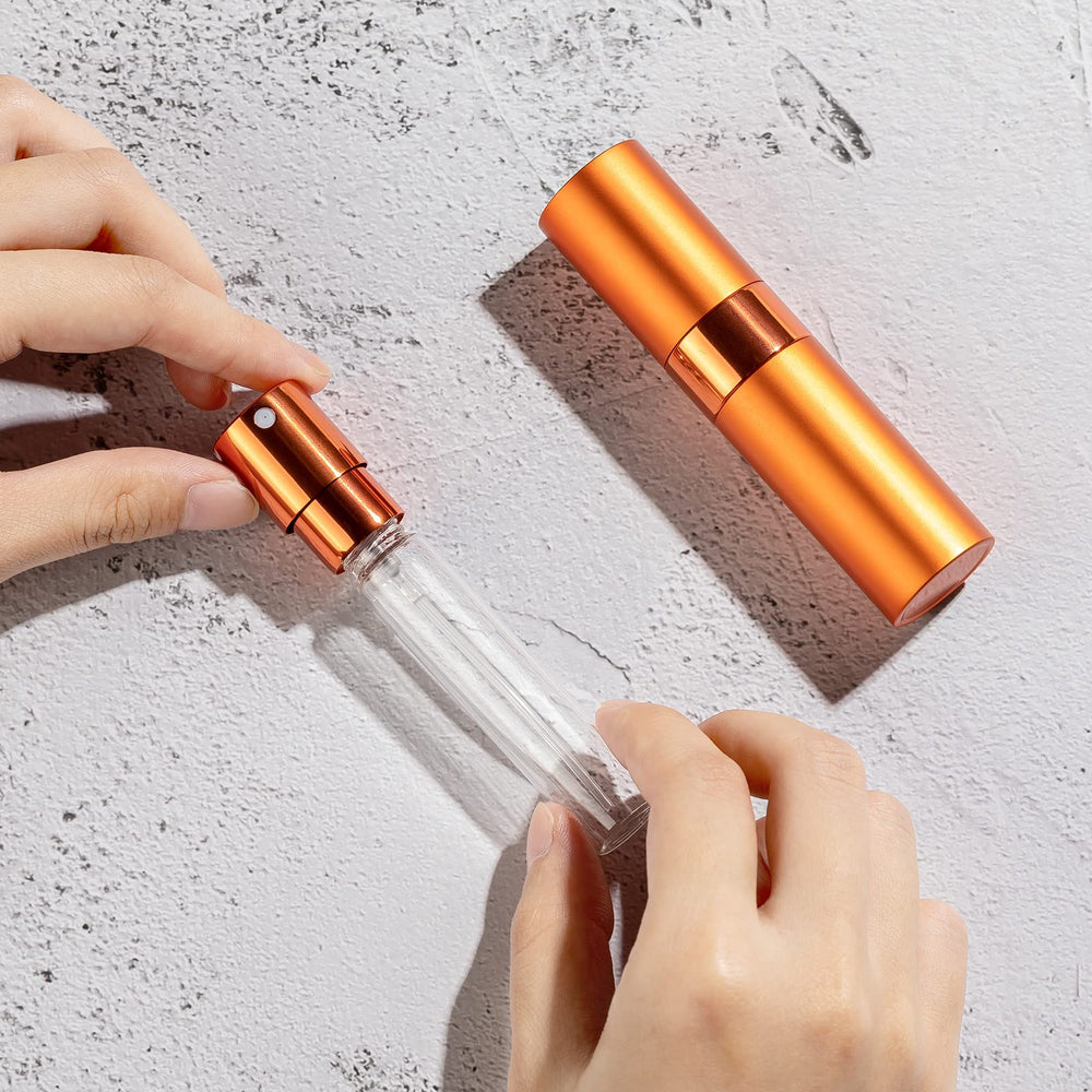 Hand holding LISAPACK bottle to show scale and pocket-friendly portability