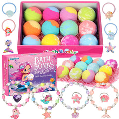 Lisotera bath bombs displayed flatlay showing variety and vibrant colors