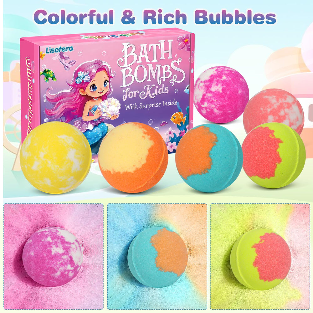 Lisotera child wearing surprise jewelry and enjoying playful bath time