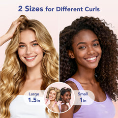 LitBear 1.5-inch rod close-up showing soft texture for gentle curls