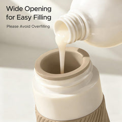 LitBear wide-mouth cream jars displayed to show easy filling and cleaning
