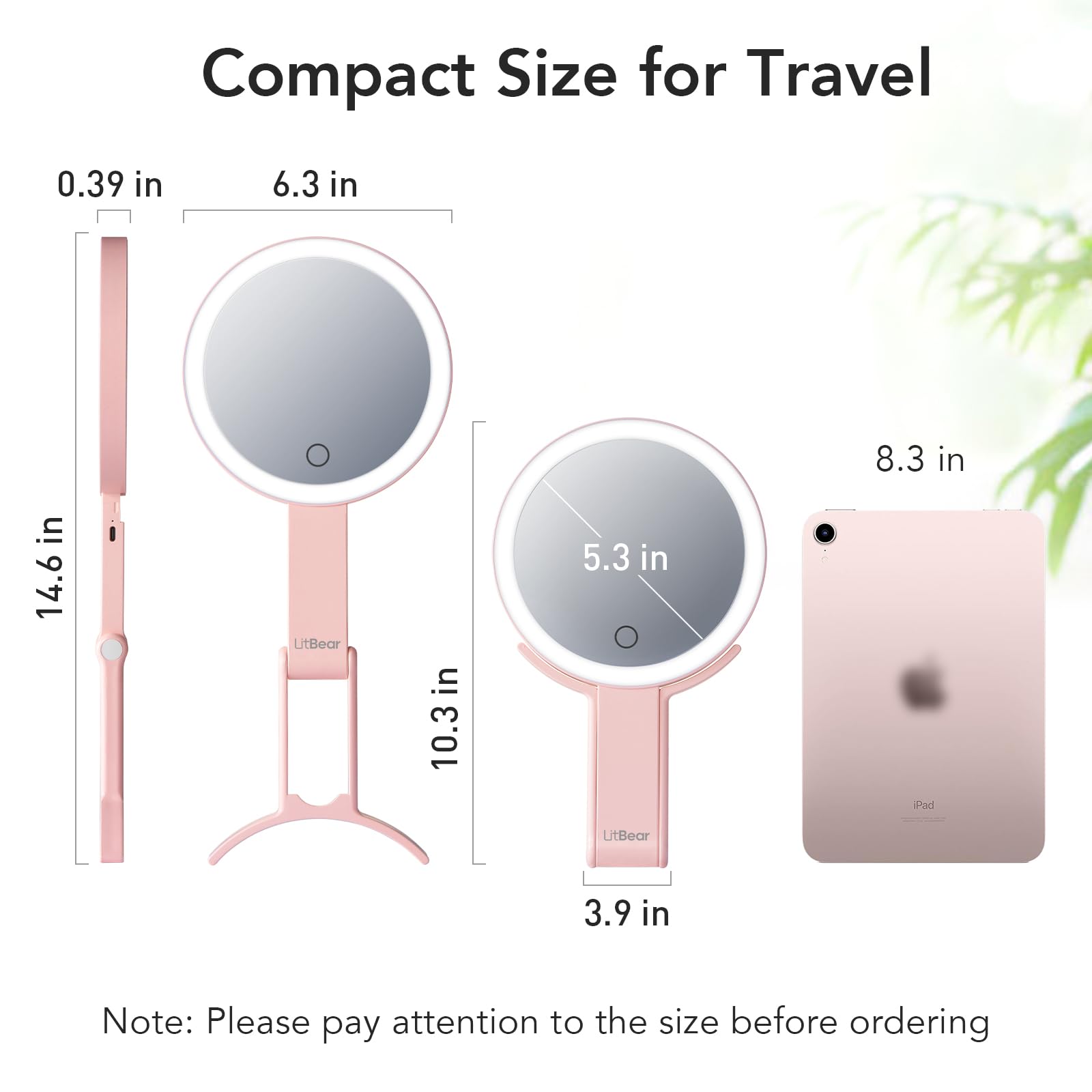 LitBear next to hand for size comparison showing compact travel-friendly benefit