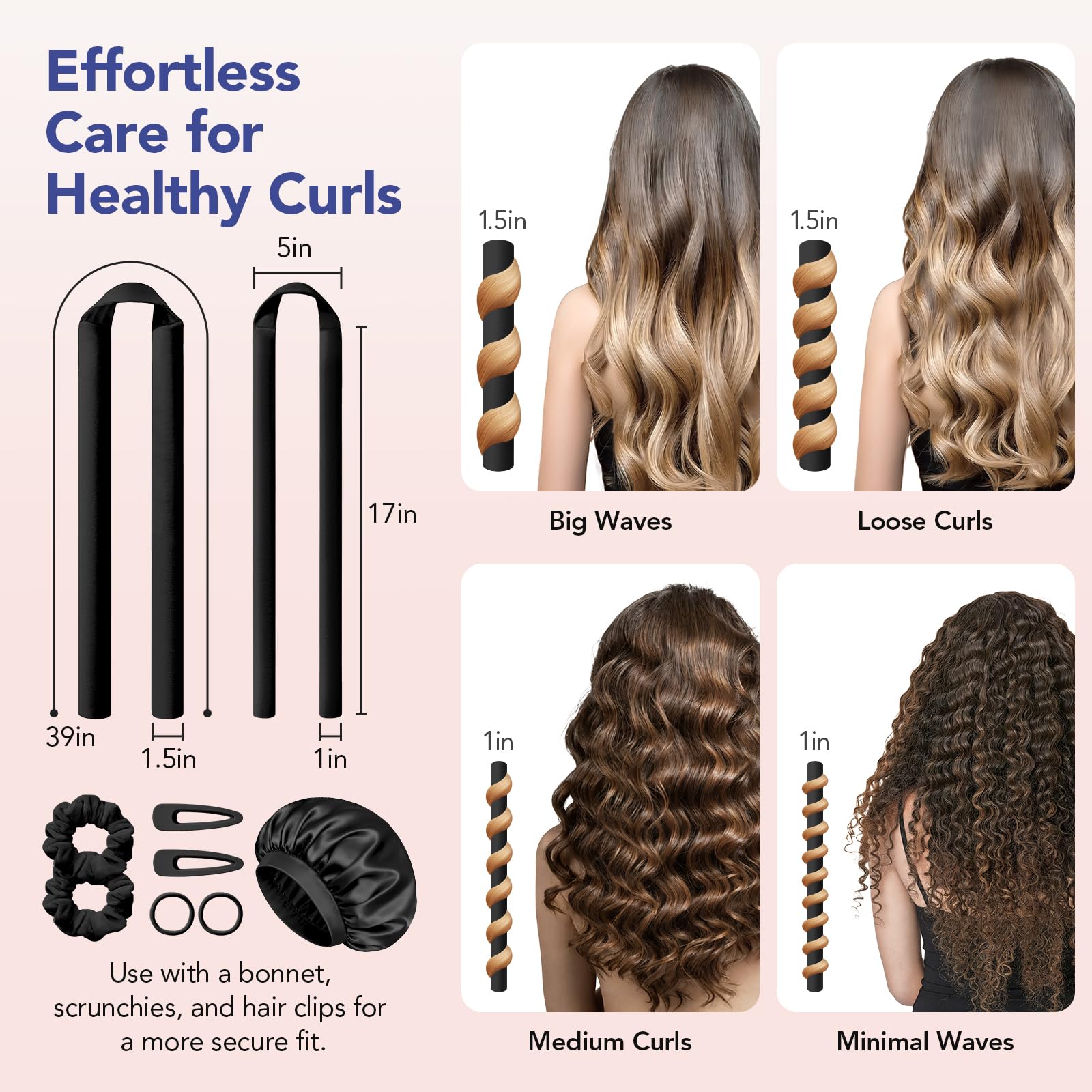 LitBear small 1-inch rod close-up for tighter curl definition