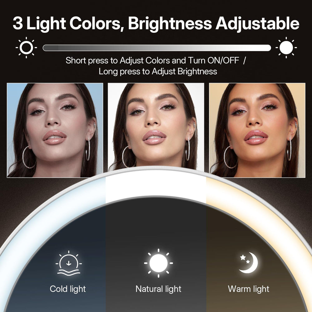 LitBear smart display and touch controls showing brightness percent and battery level