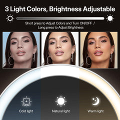 LitBear smart display and touch controls showing brightness percent and battery level