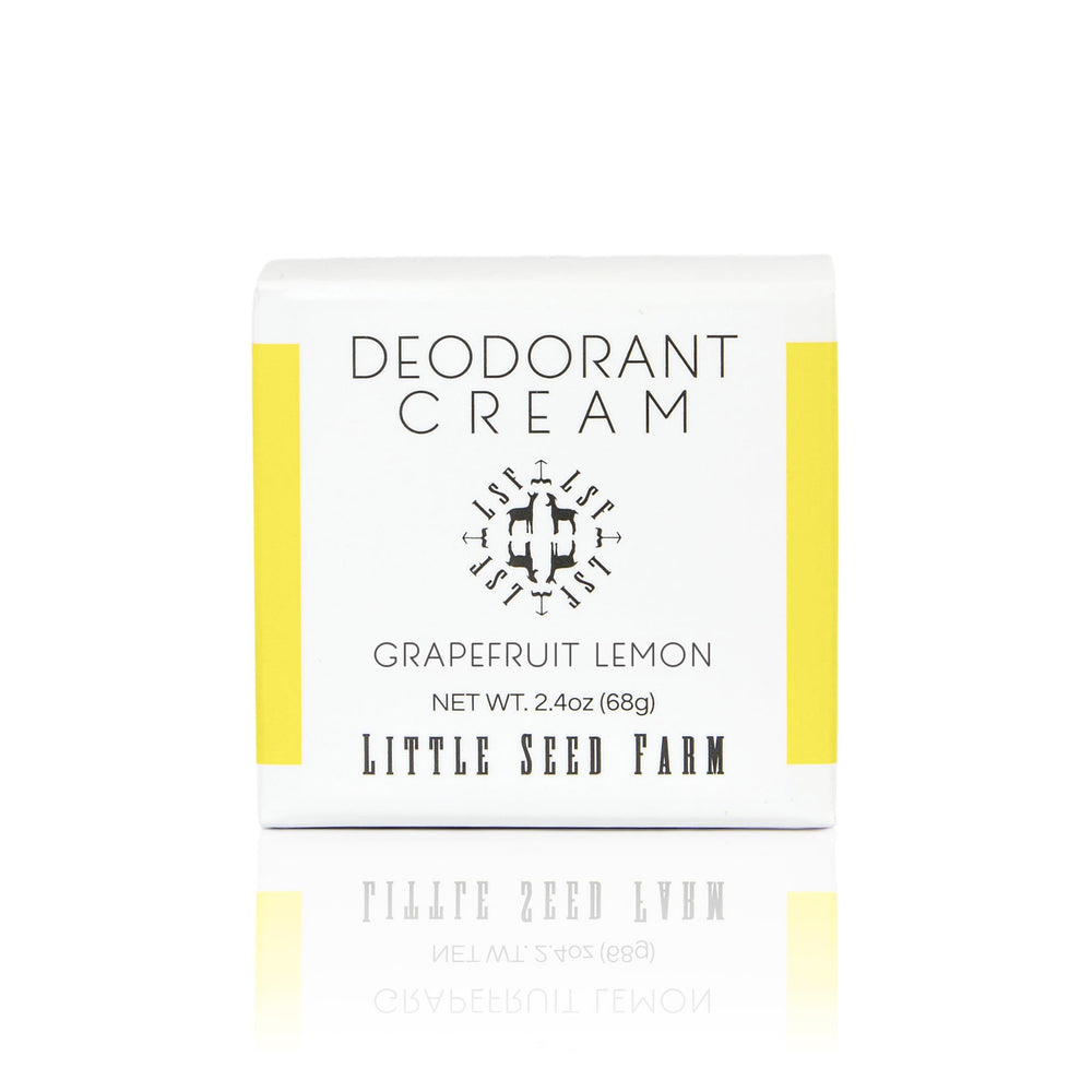Little Seed Farm jar front view showing grapefruit lemon label and natural benefit