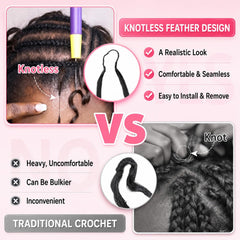 LiTuVoGue pre-separated strands ready to install for faster crochet application