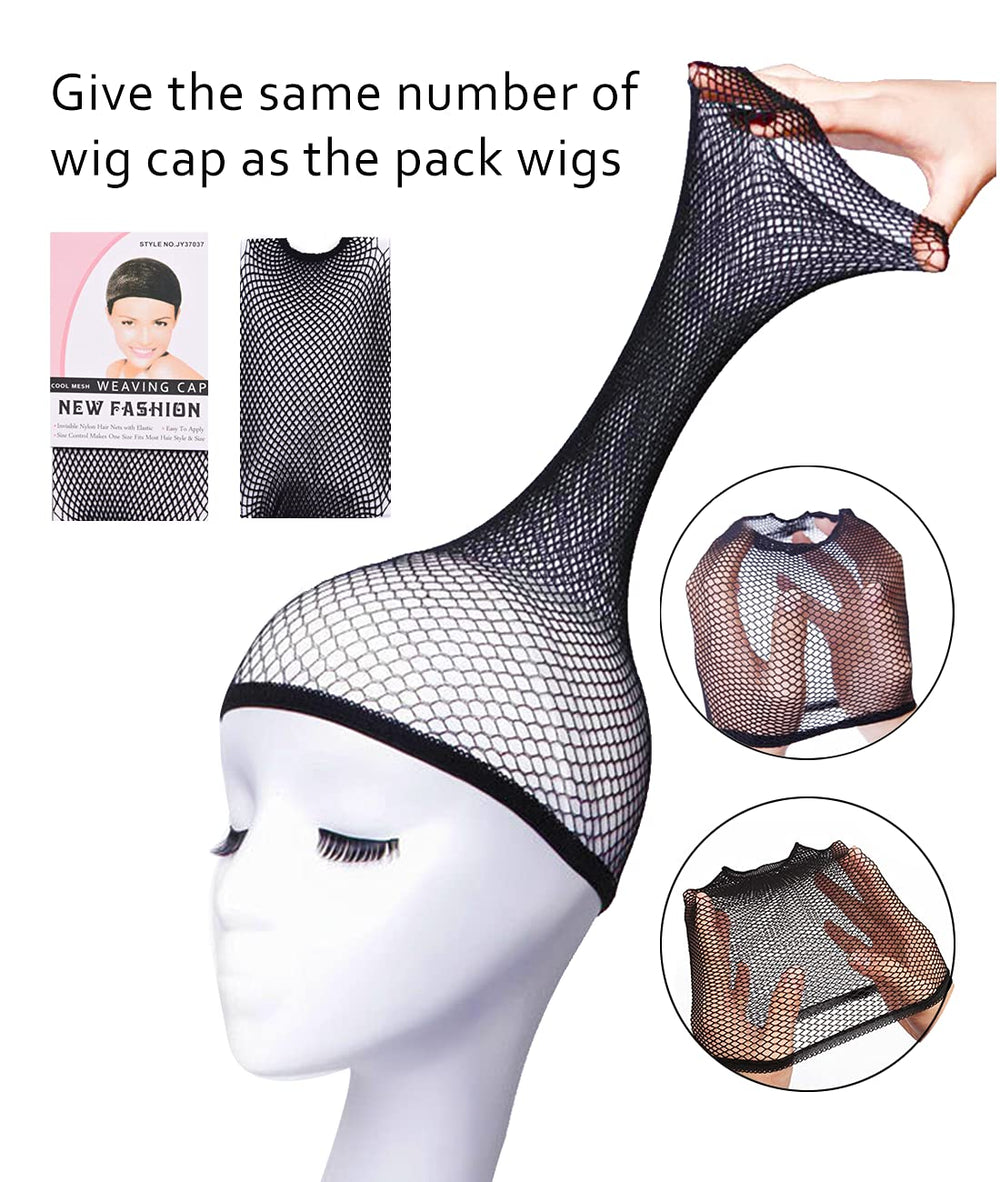 LIULIUBTY purple wig showing adjustable mesh cap for comfortable breathable fit