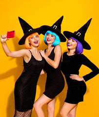 LIULIUBTY red short bob wig worn on model for bold party styling benefit