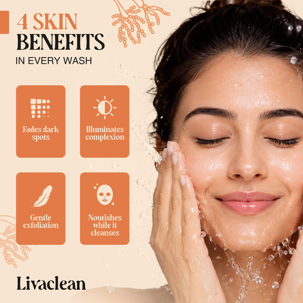 LivaClean soap bar close-up texture highlighting smooth, moisturizing formula