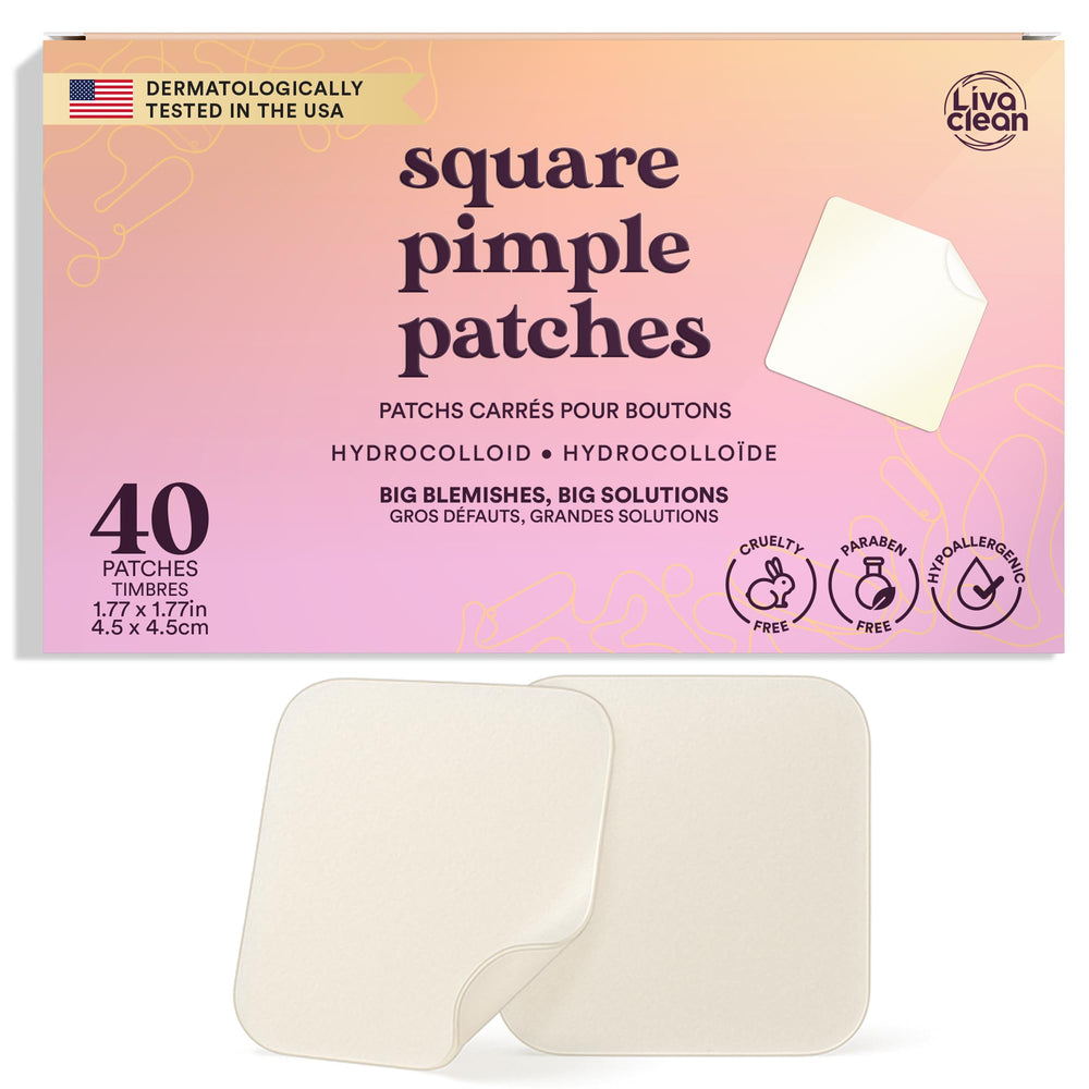 LivaClean front package showing 40 xl patches for broad coverage
