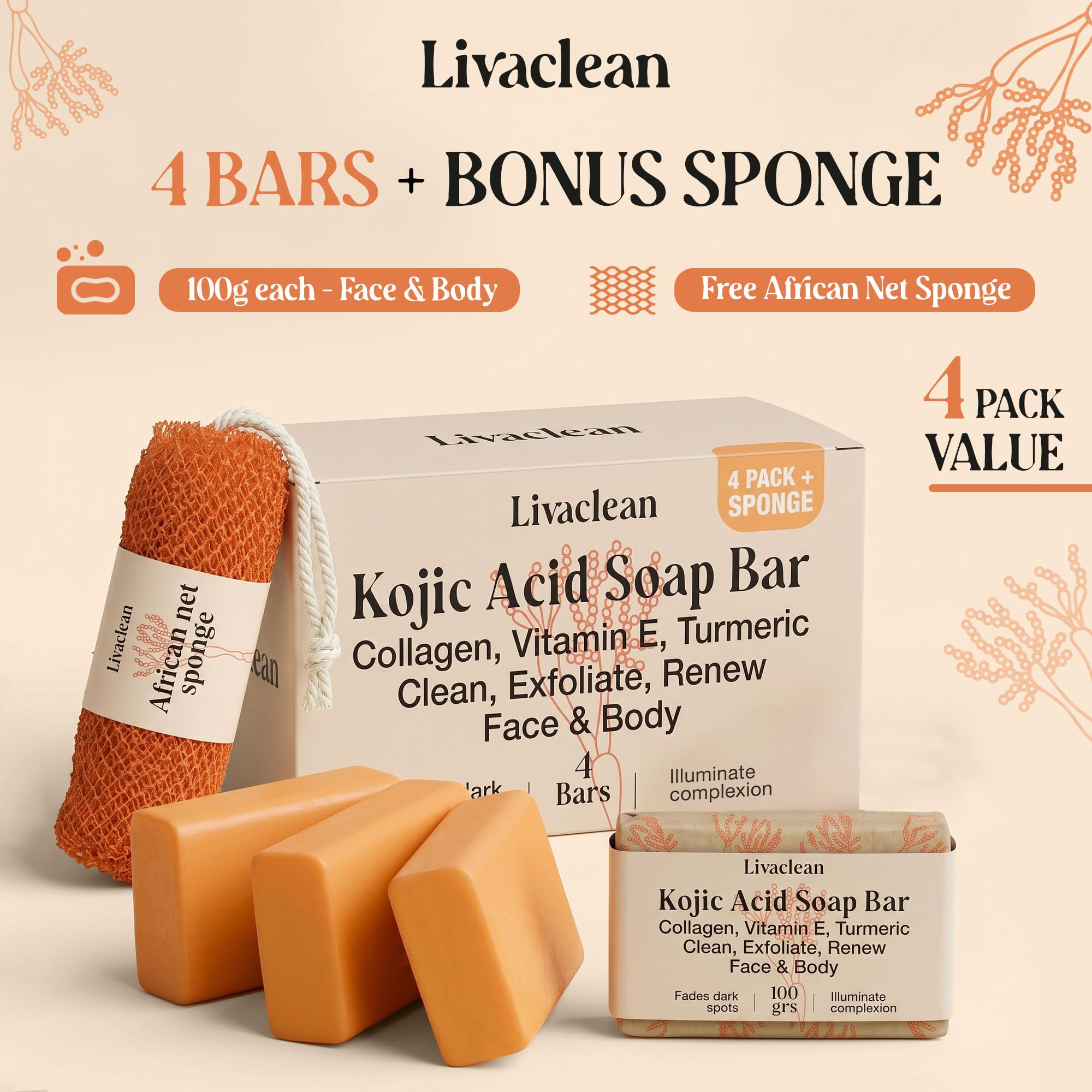 LivaClean soap lather in hand demonstrating rich foam and gentle cleanse
