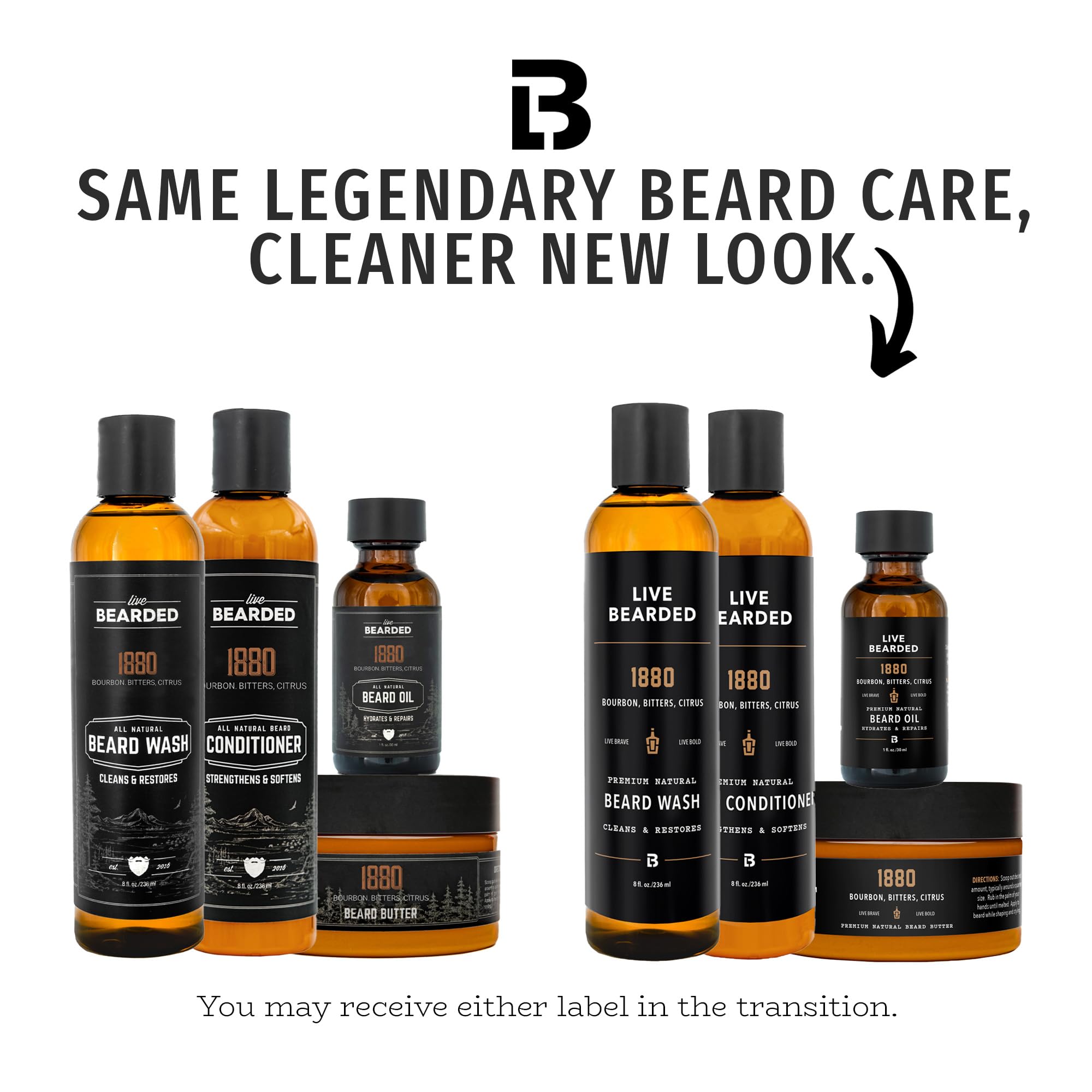 Live Bearded beard wash pump close-up demonstrating easy dispensing and clean lather
