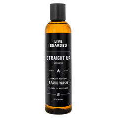 Live Bearded front packaging showing label and unscented benefit