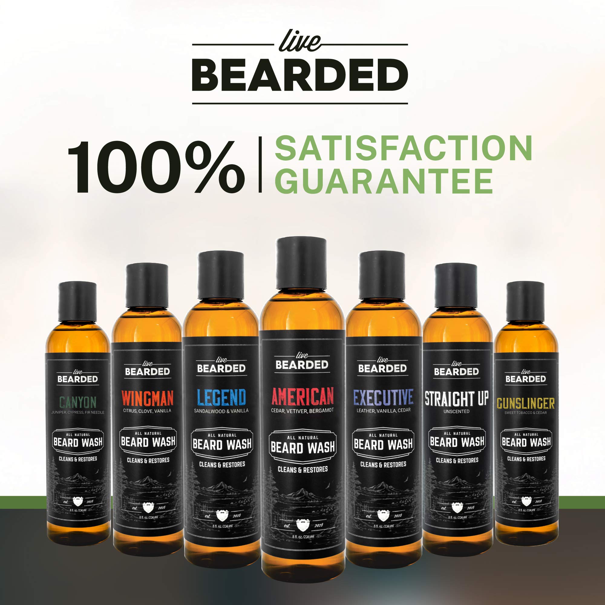Live Bearded on dressing table in lifestyle scene for polished grooming benefit