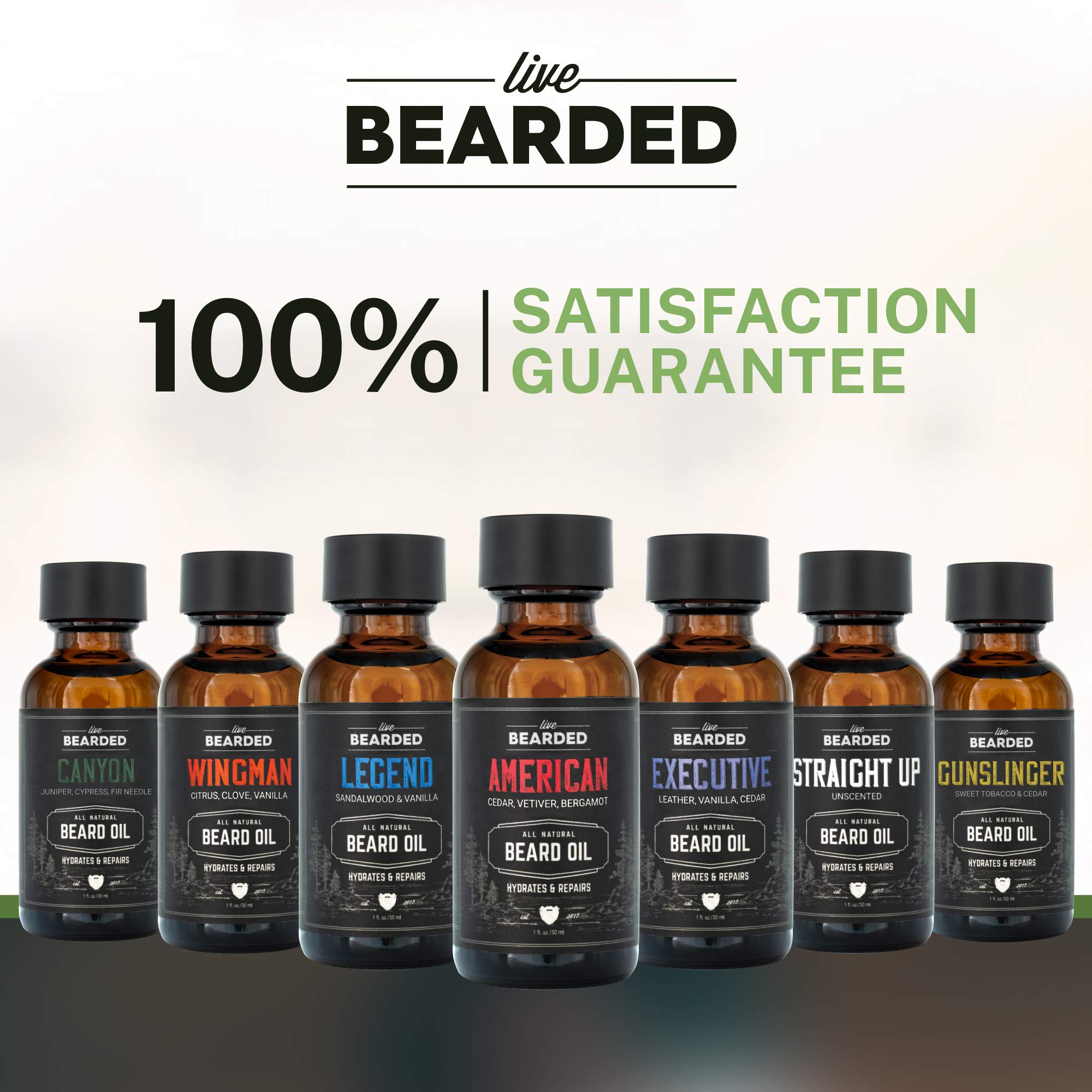 Live Bearded beard grooming outdoors showing subtle scent and daily confidence benefit