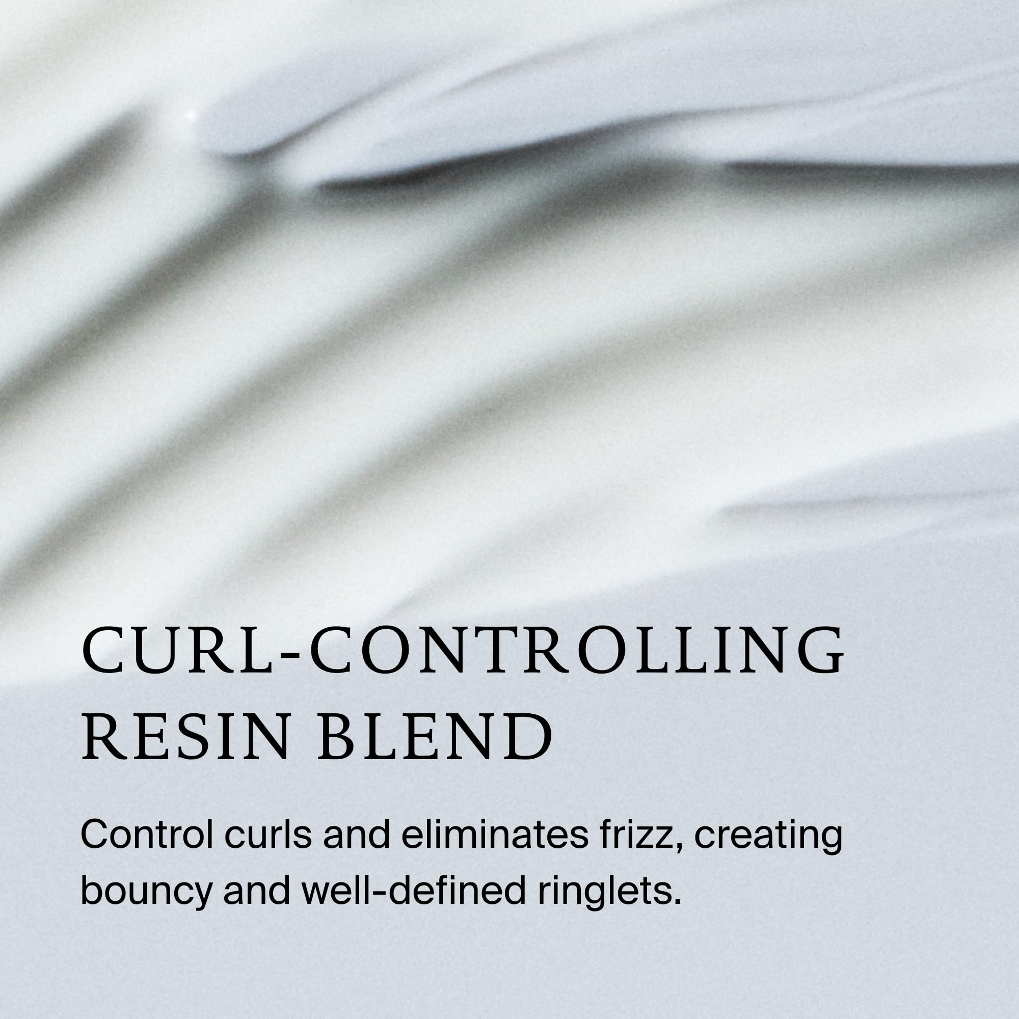 Living Proof before and after comparison showing enhanced curl shape