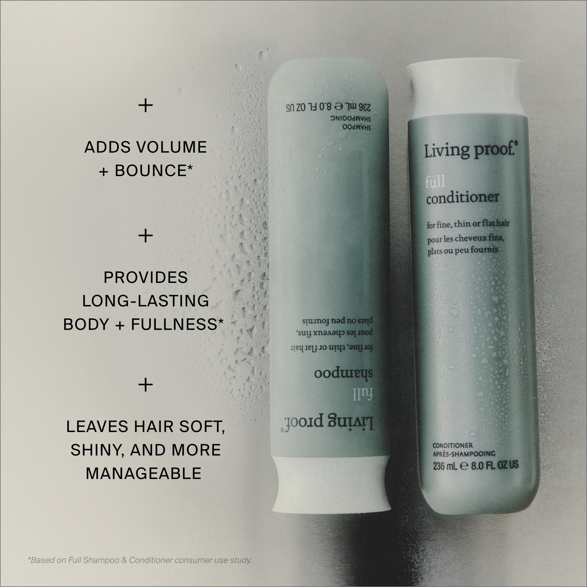 Living Proof creamy texture close-up delivering lightweight, non-greasy finish