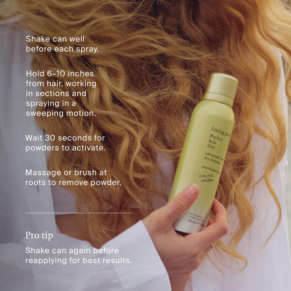Living Proof hair strand close-up showing increased shine and softness after use