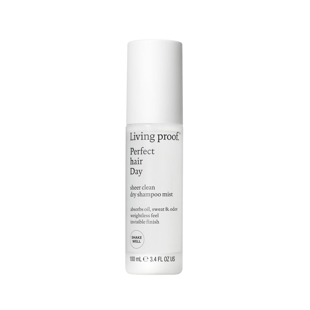 Living Proof front packaging showing sleek bottle and clear benefits