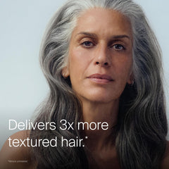 Living Proof before and after hair example showing added volume and separation