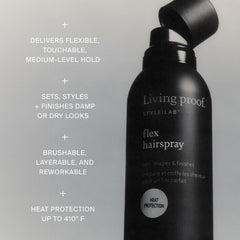 Living Proof texture of spray on hair for natural movement and non-stiff finish