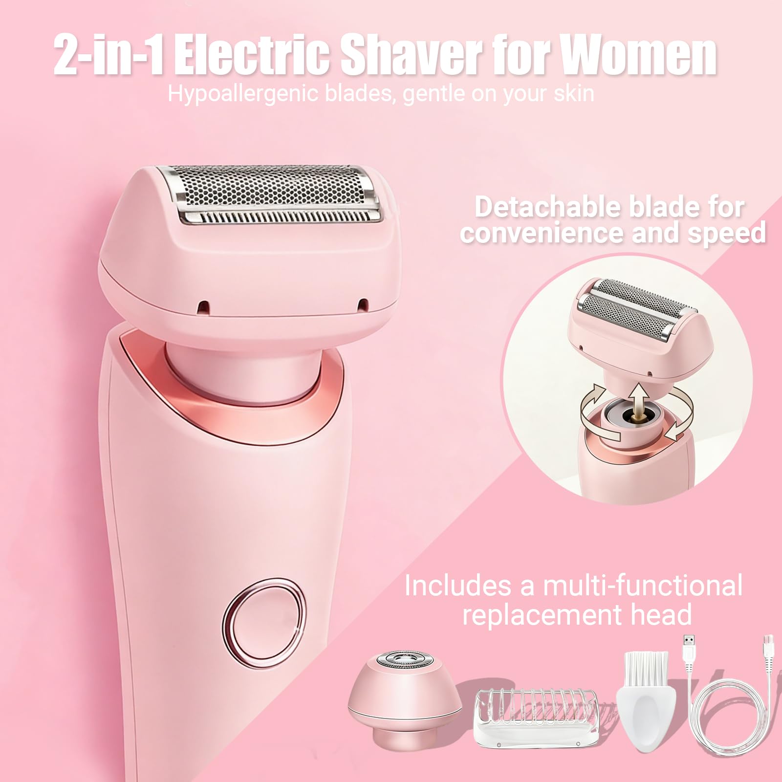Livora SilkGlide close-up of floating foils and blades for smooth, irritation-reducing shave