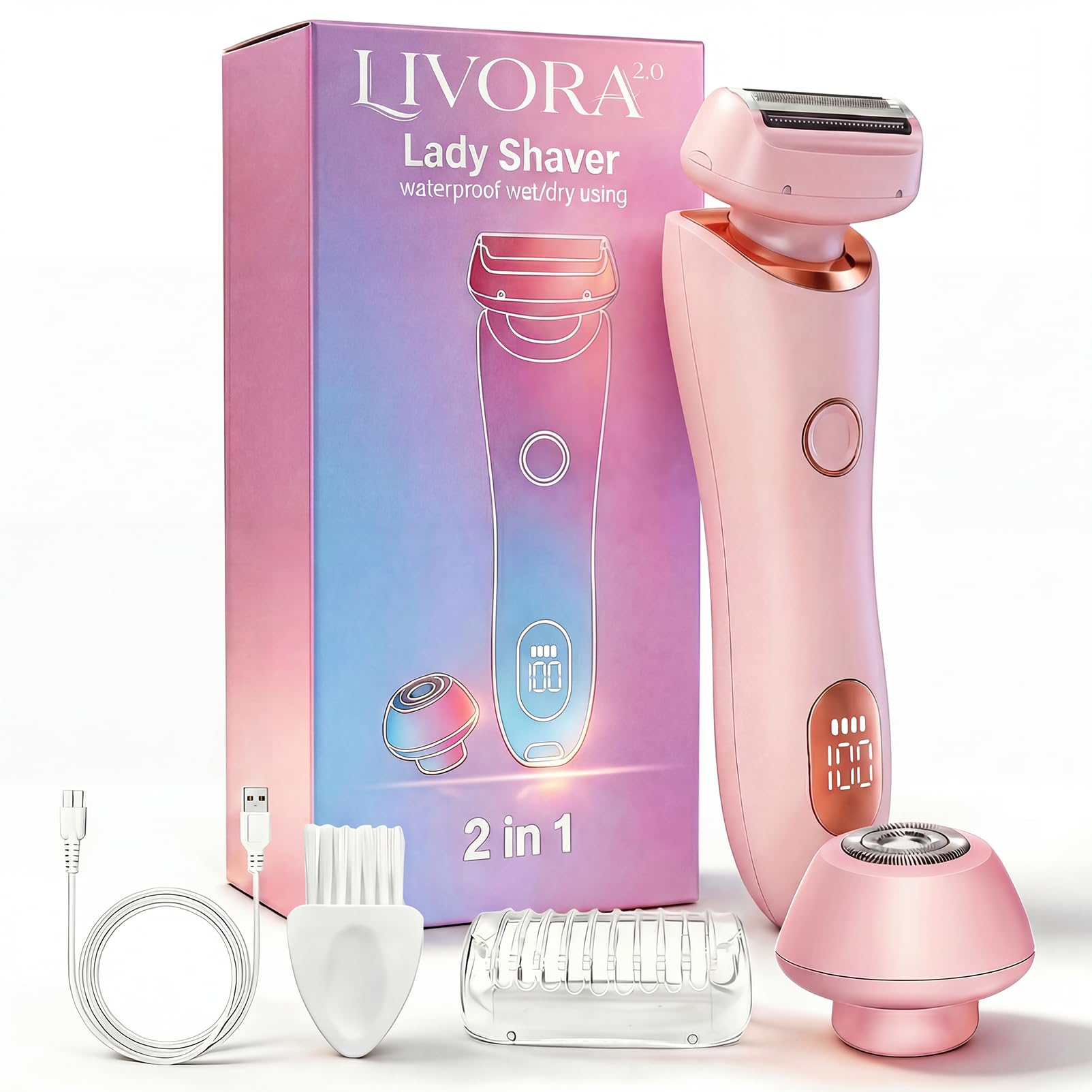 Livora SilkGlide front view showing compact design and easy one-button control for convenience