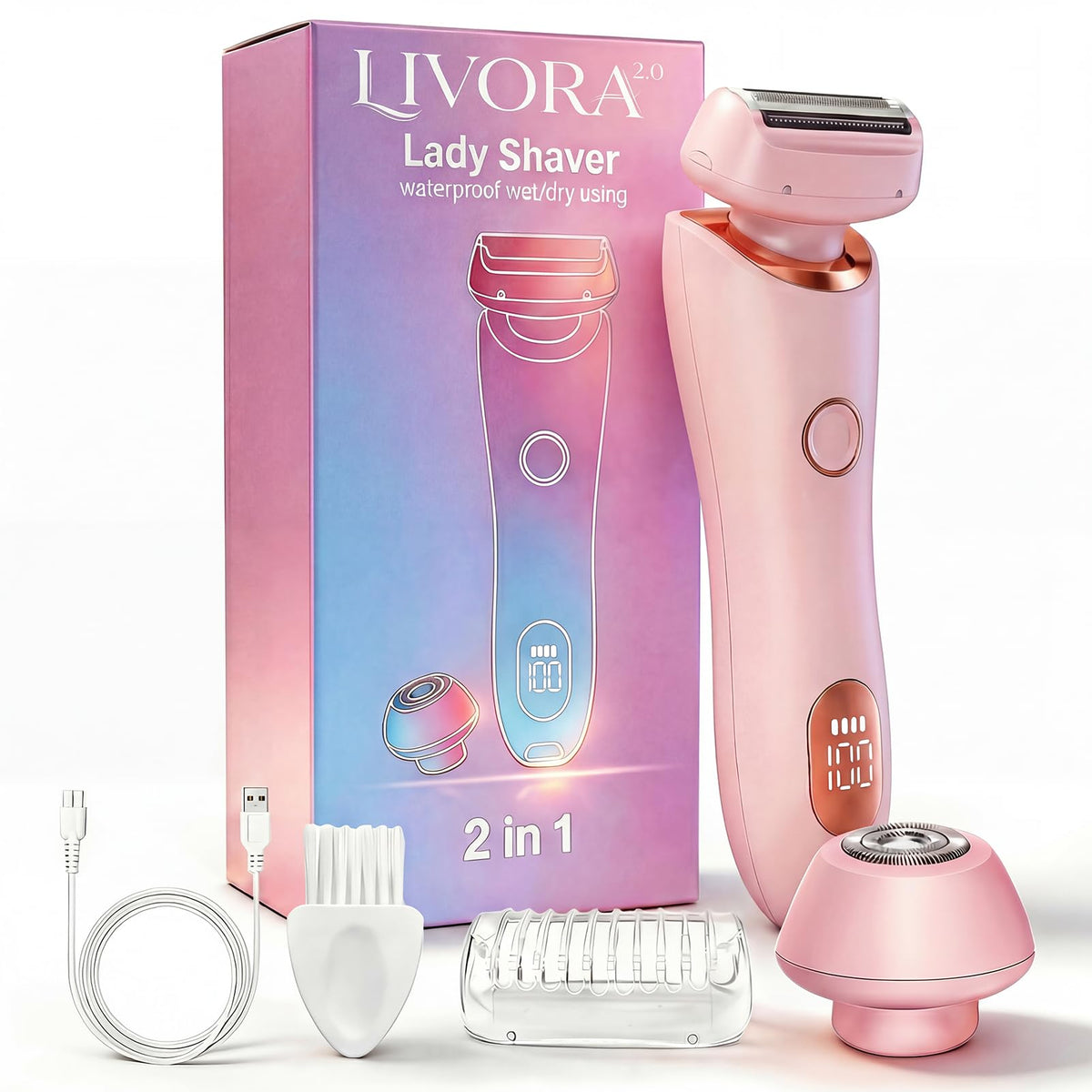 Livora SilkGlide front view showing compact design and easy one-button control for convenience