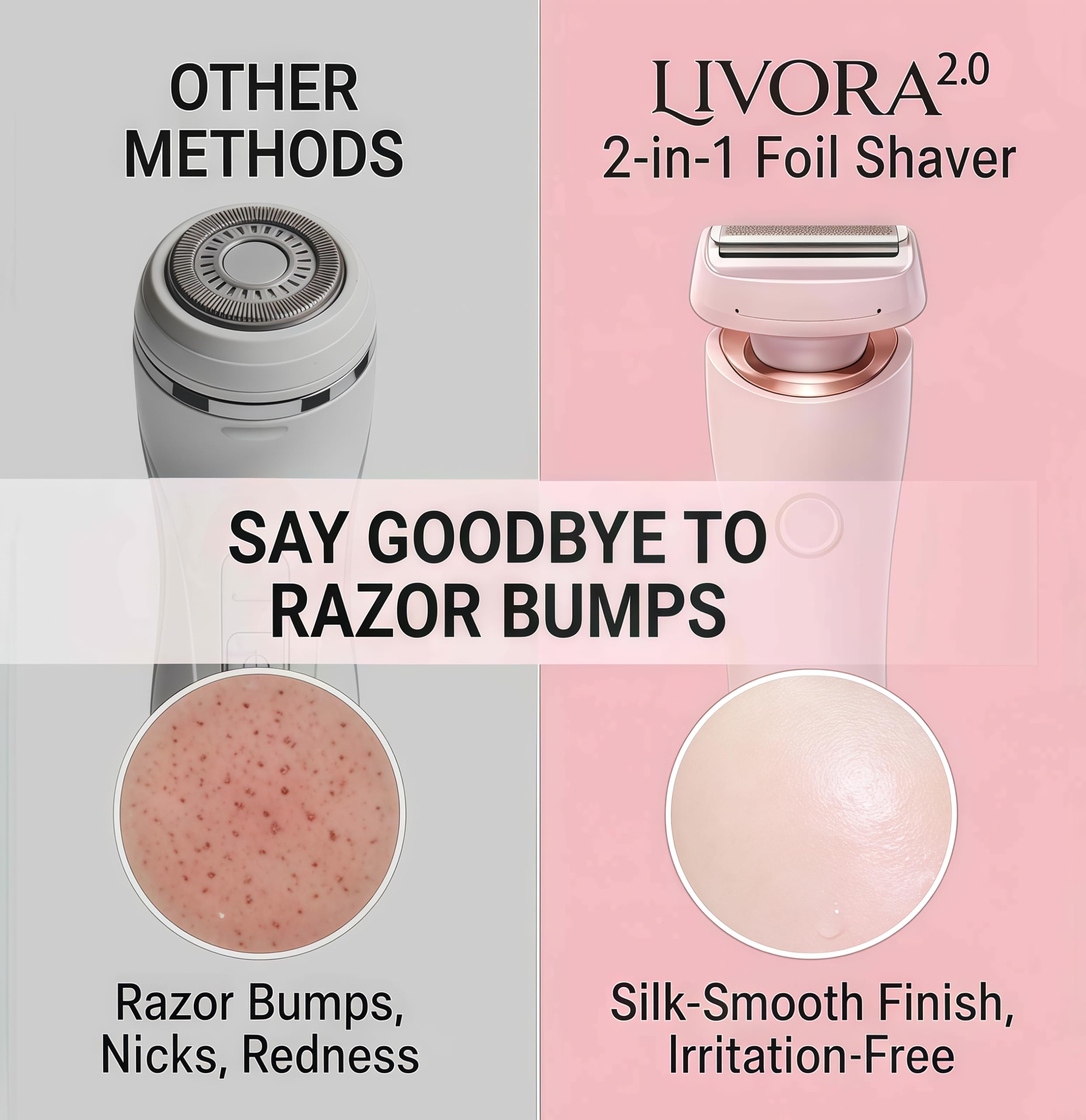 Livora SilkGlide held in hand illustrating lightweight 120g body for comfortable handling