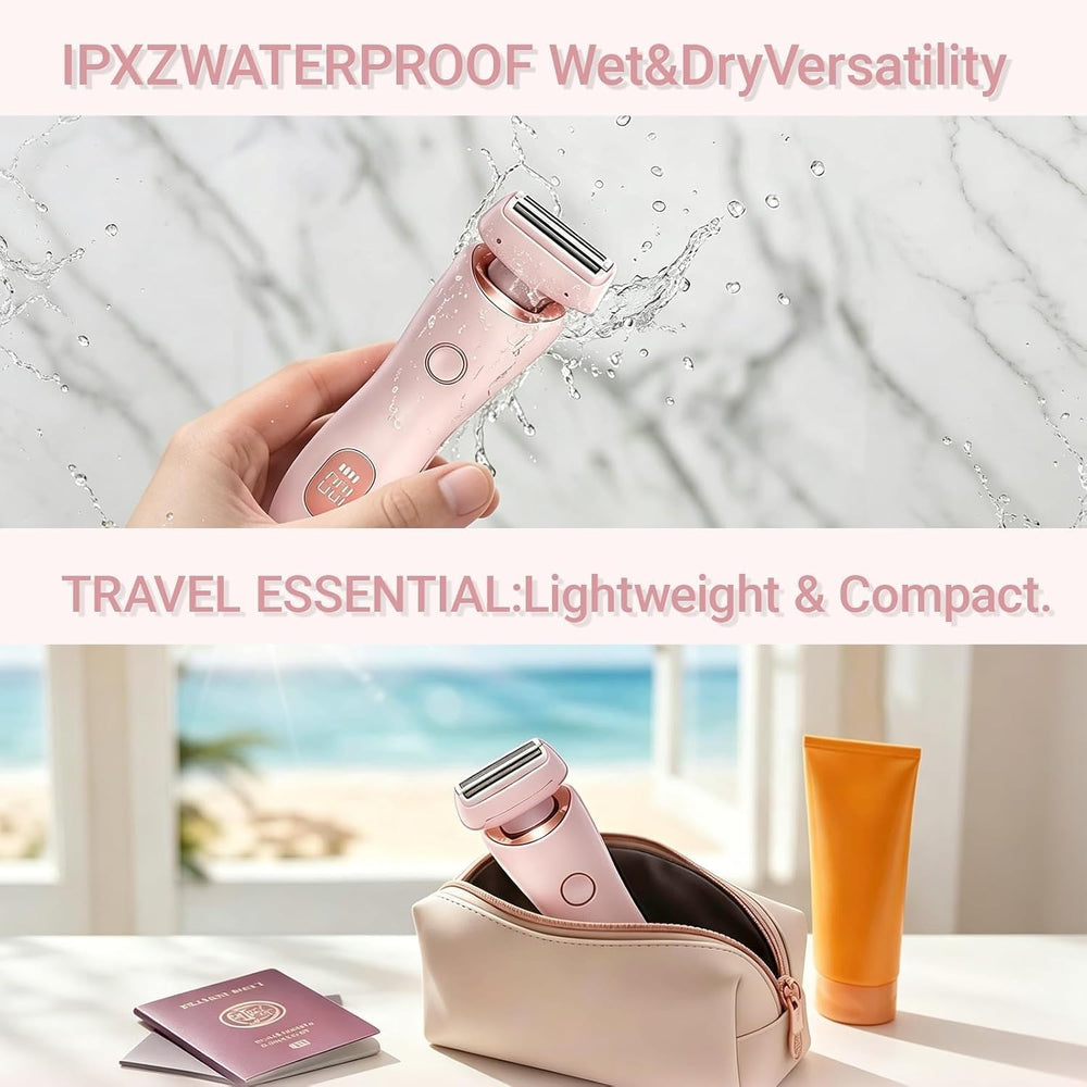 Livora SilkGlide shaving on leg showing contouring performance and even hair removal