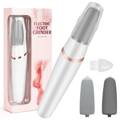 LIYUJSDZ front view of electric foot file showing ergonomic grip and controls, for comfortable use