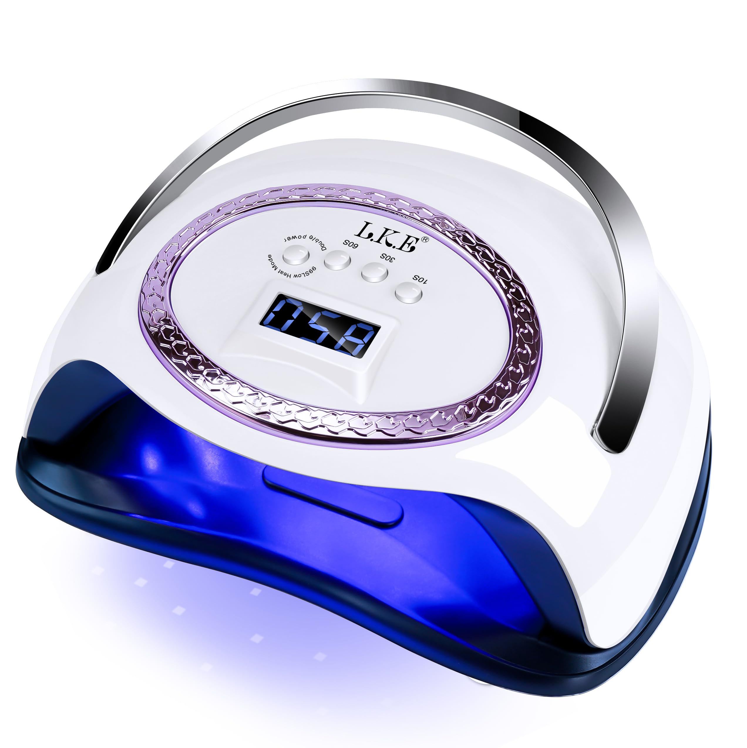 LKE front view of lamp showing entrance and sleek design for professional curing
