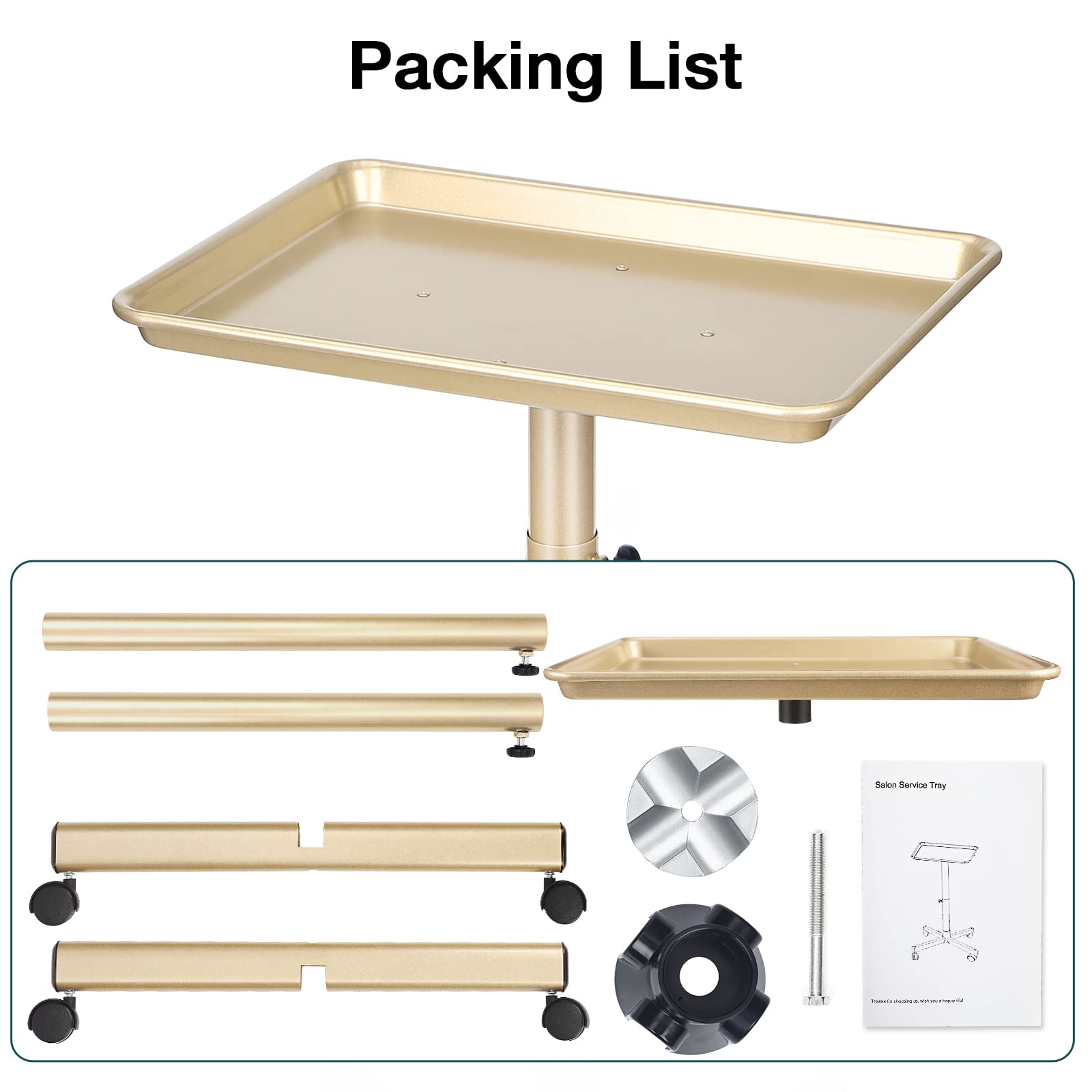 LKT COBTAC loaded tray with styling tools showing strong 22-pound capacity