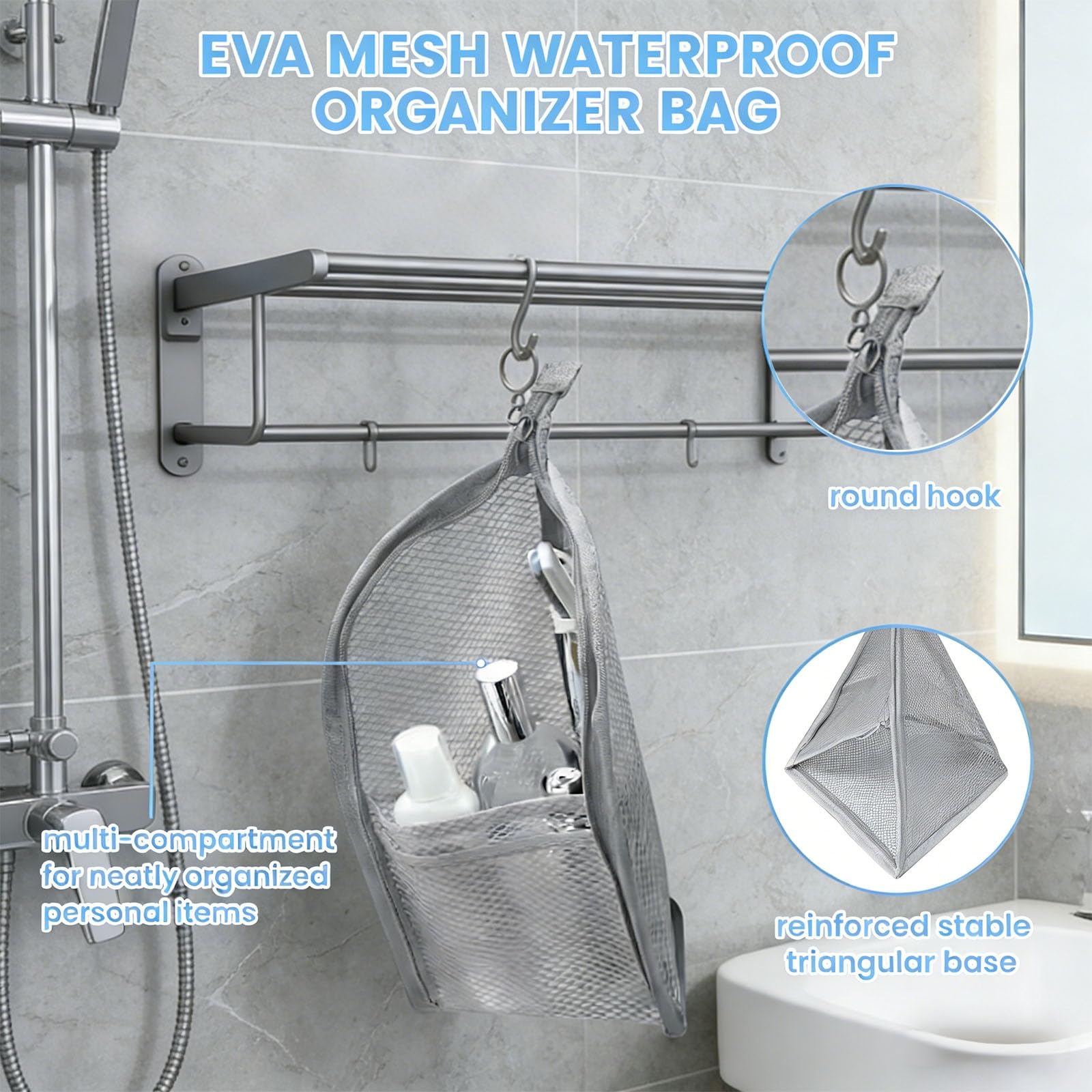 LLisa Soower close-up of woven EVA texture demonstrating water-resistant protection