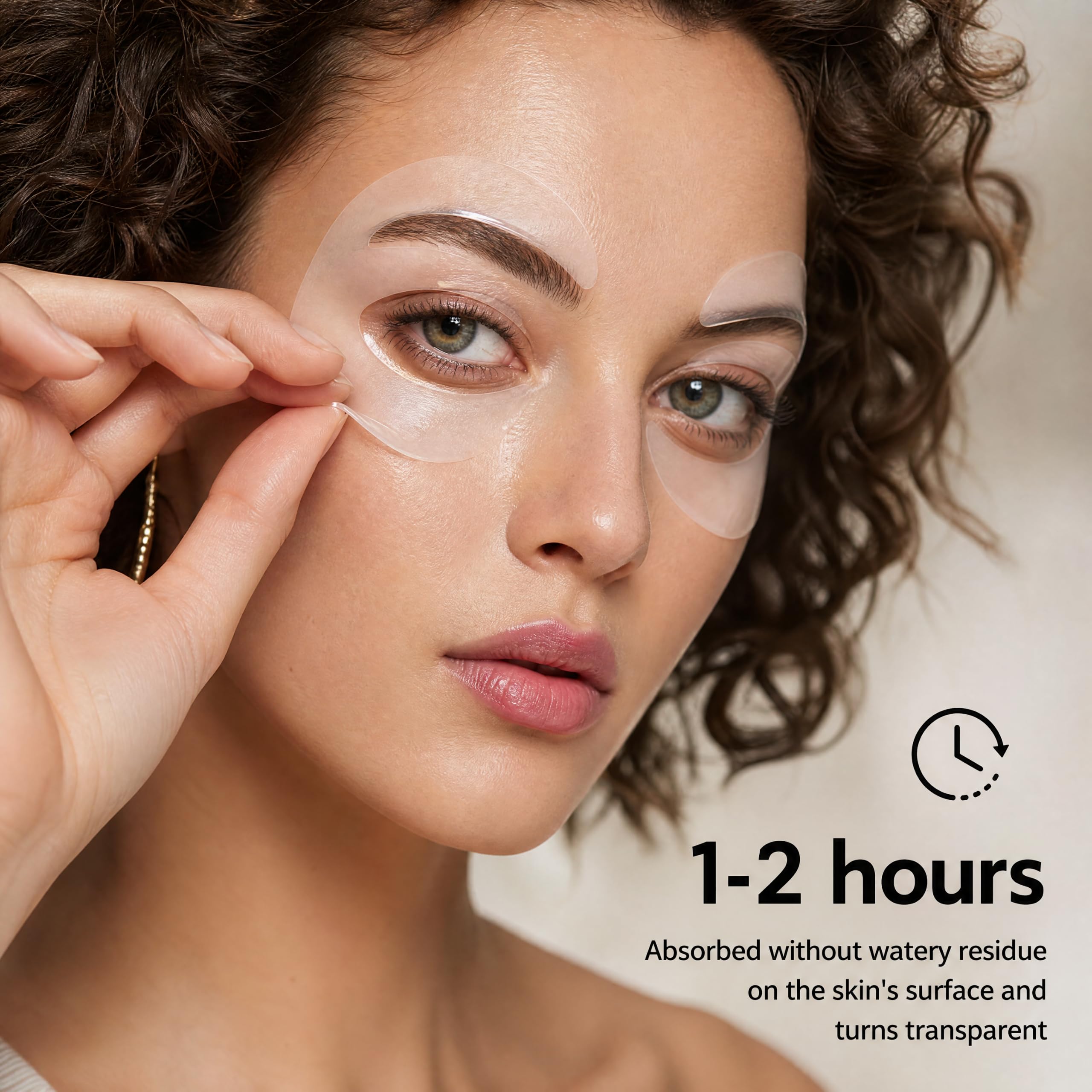 LLVYUO close up of hydrogel texture showing serum richness and absorption