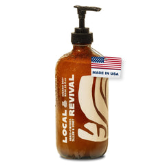 Local Revival front bottle showing unscented 16oz benefit gentle cleansing