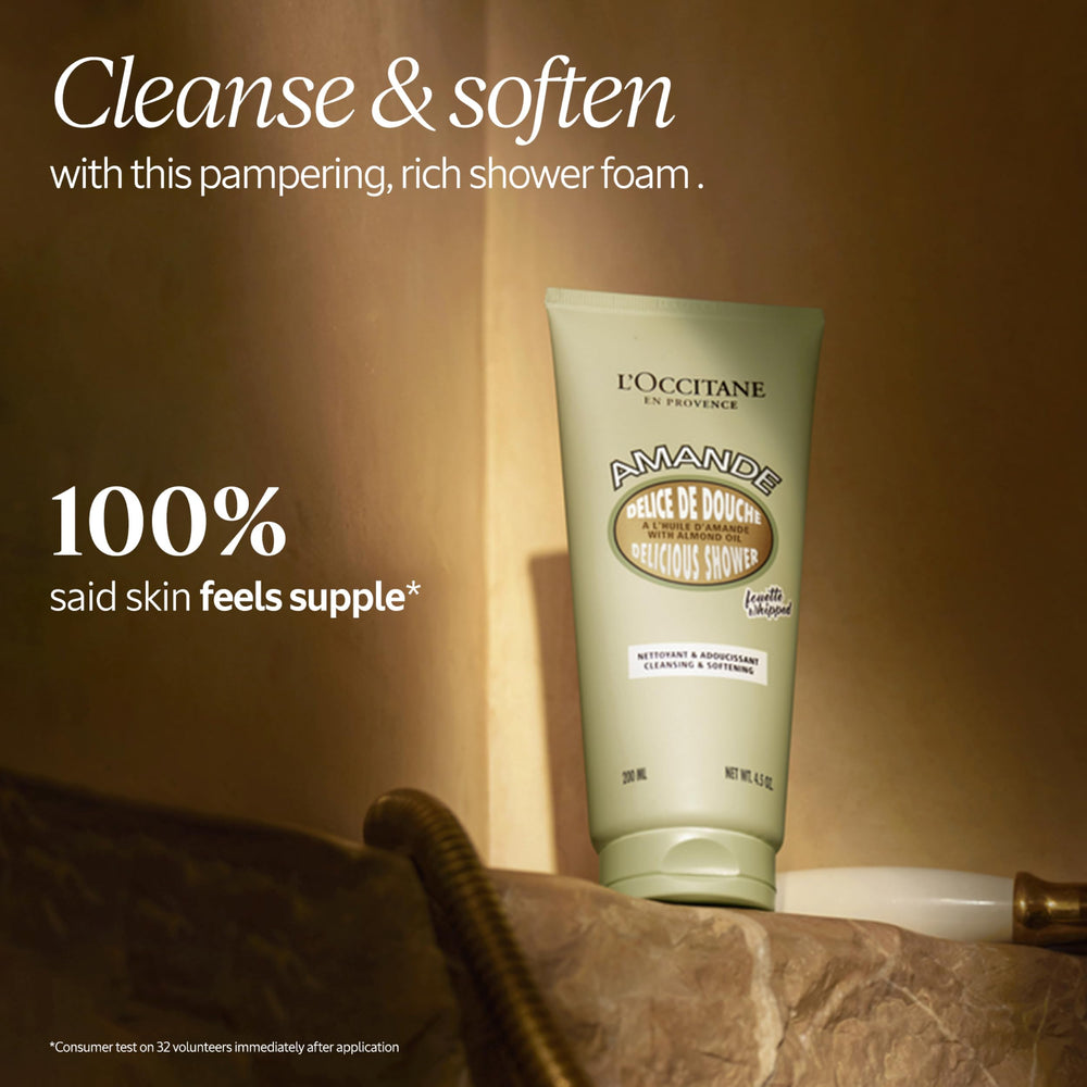 L'Occitane pump dispenser close-up highlighting convenient use and controlled dispensing