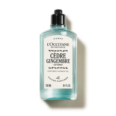 L'OCCITANE front bottle view showing sleek packaging and brand identity